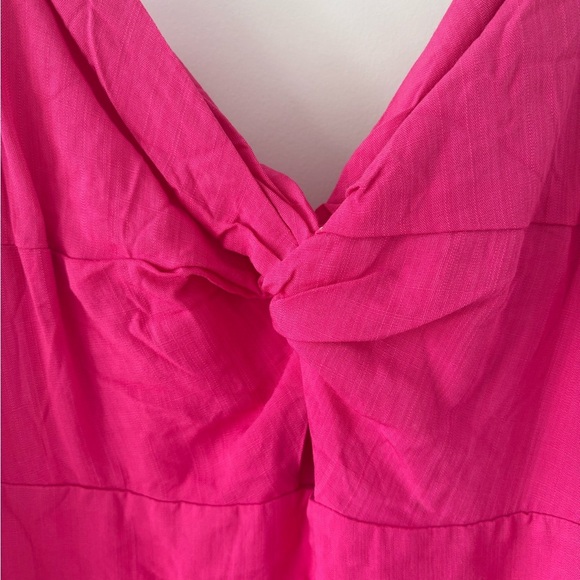 SHEIN Pink Twist Front Maxi Dress Size XL - Picture 2 of 5